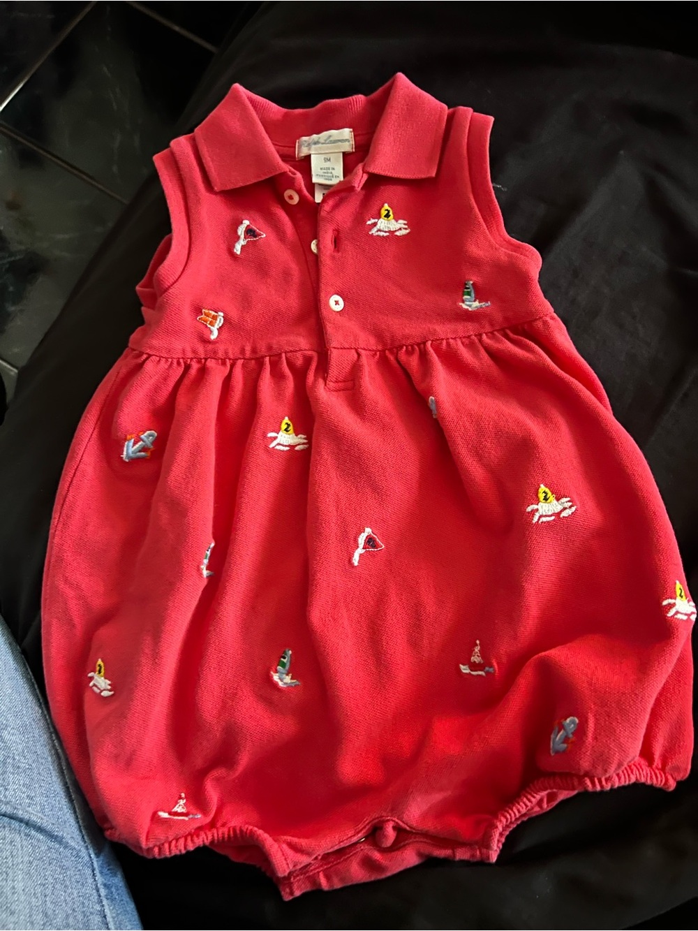 Ralph Lauren Pink Polo Shirt with Embroidered Motifs